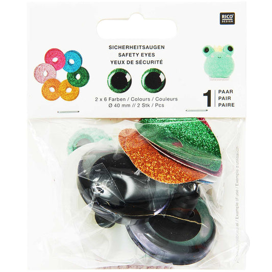 Rico Design Glitter Eyes | 40mm