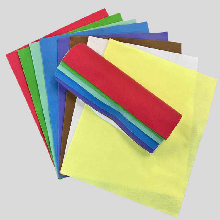 Primo Polyester Felt - 8 Sheet Colour Collections  EN71, REACH & Annex II Compliant
