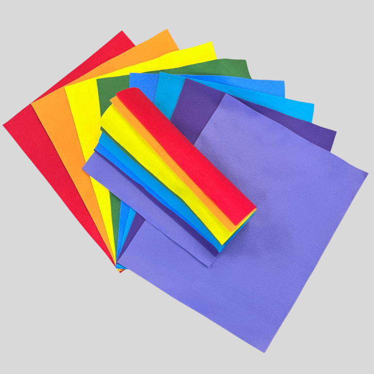 Primo Polyester Felt - 8 Sheet Colour Collections  EN71, REACH & Annex II Compliant