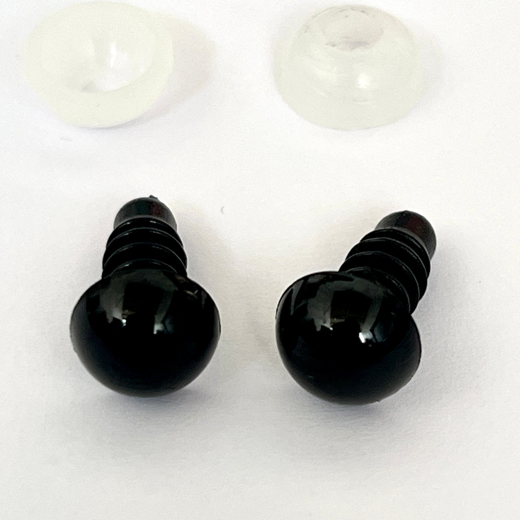 Black Toy Safety Eyes Tactile Craft Supplies