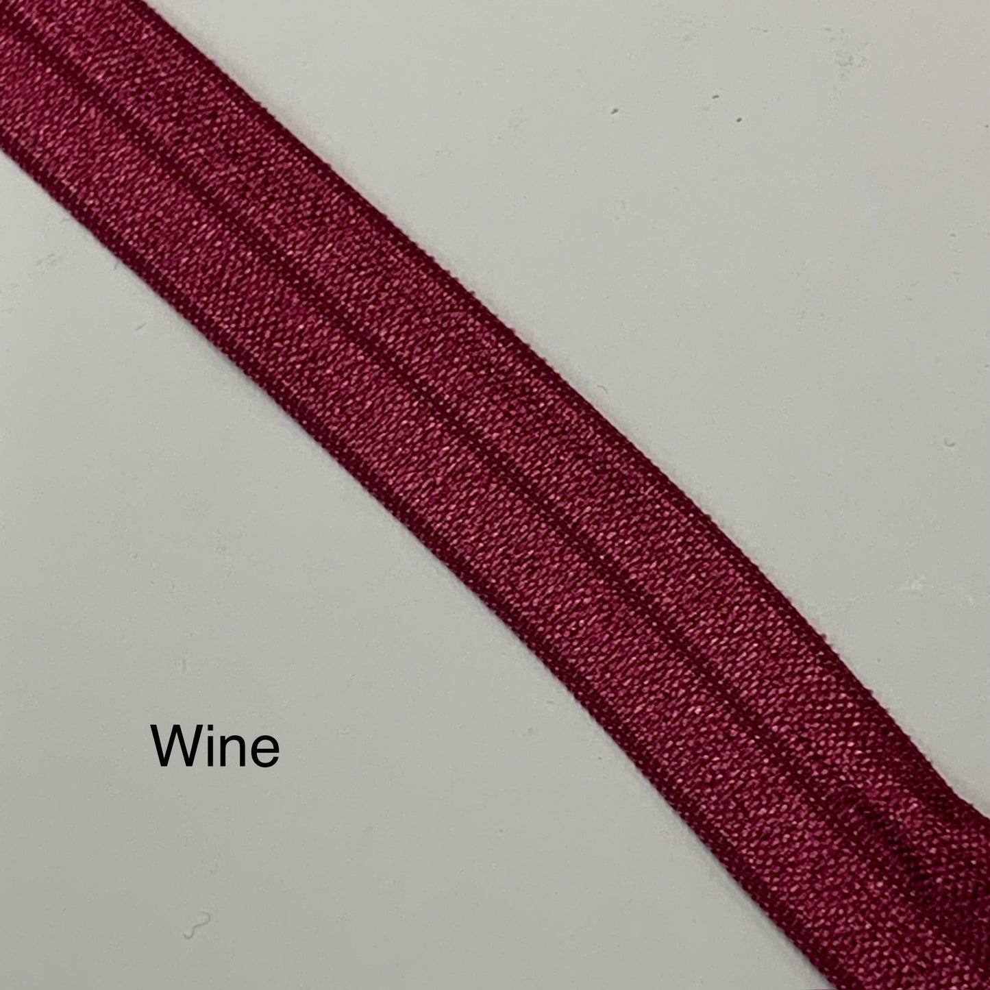 Fold Over Elastic - Plain Pearlescent (2 metre lengths)