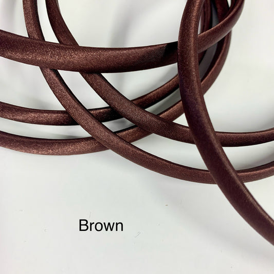Brown Satin Headband