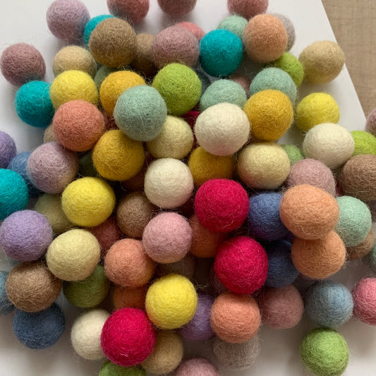 Felt Ball Collections - Bright Pale & Pastels