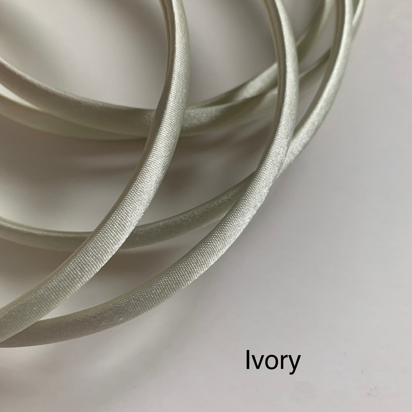 Ivory Satin Headband