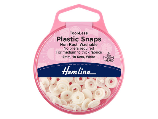 Hemline Tool-less Plastic Snaps  | EN71, REACH & Annex II Compliant