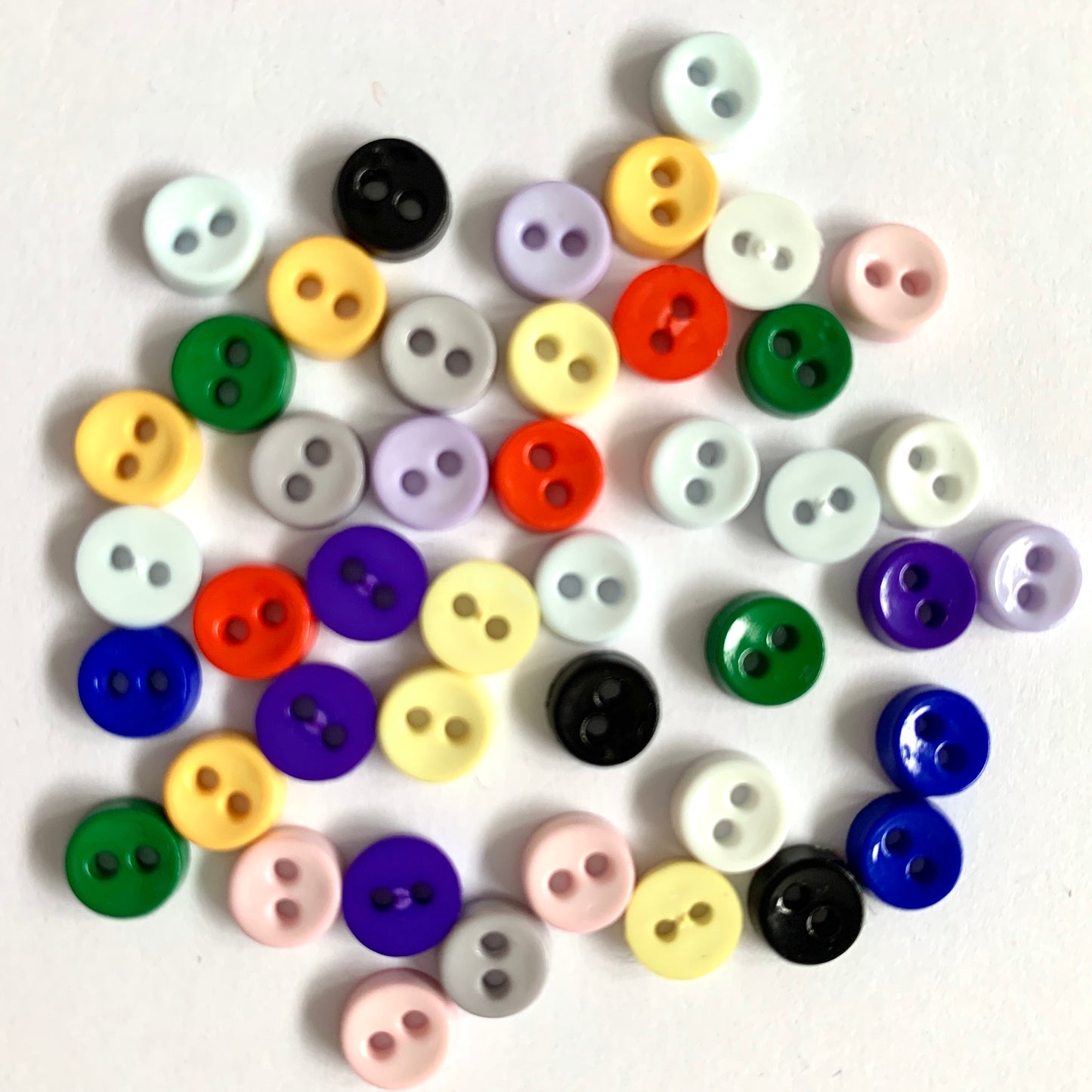 6mm Two Hole Doll Buttons | EN71, REACH & Annex II Compliant