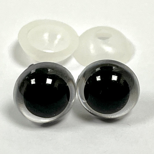 10mm CLEAR Safety Eyes | EN71, REACH & Annex II compliant
