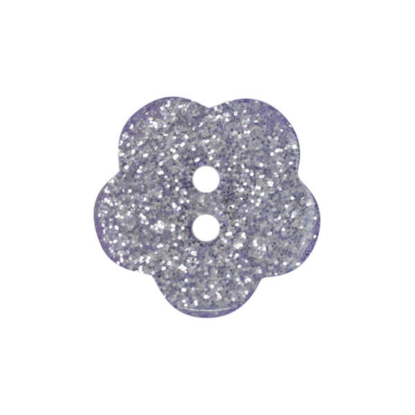 11mm Glitter Flower Buttons | EN71, REACH & Annex II Compliant