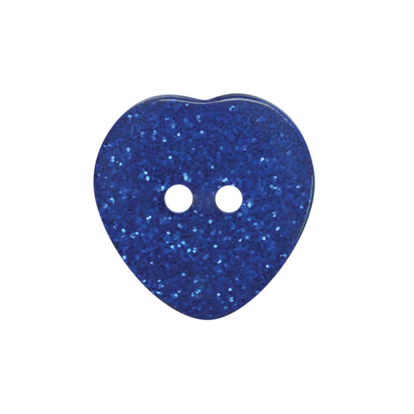 10mm Glitter Heart Buttons | EN71, REACH & Annex II Compliant
