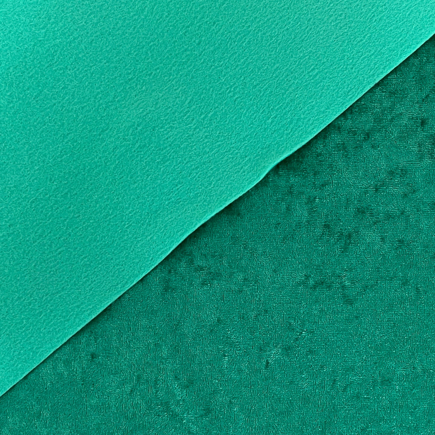 Velvet Fabric Felt Sheet - Emerald Green/Spearmint
