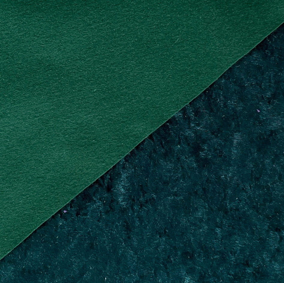 Velvet Fabric Felt Sheet - Dark Green/Ivy