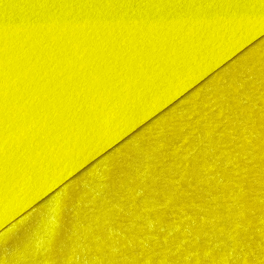 Velvet Fabric Felt Sheet - Bright Yellow/Yellow