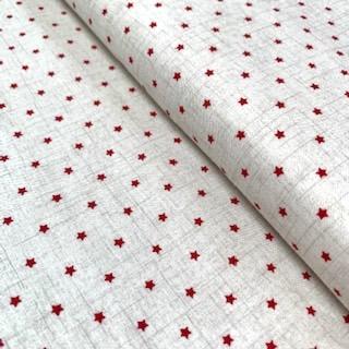 Fabric Felt - Mini Stars - Red
