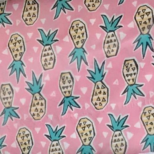 Fabric Felt Sheet - Pineapples
