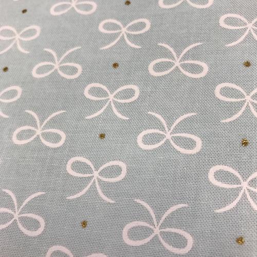 Fabric Felt Sheet - Bitty Bows - Mint
