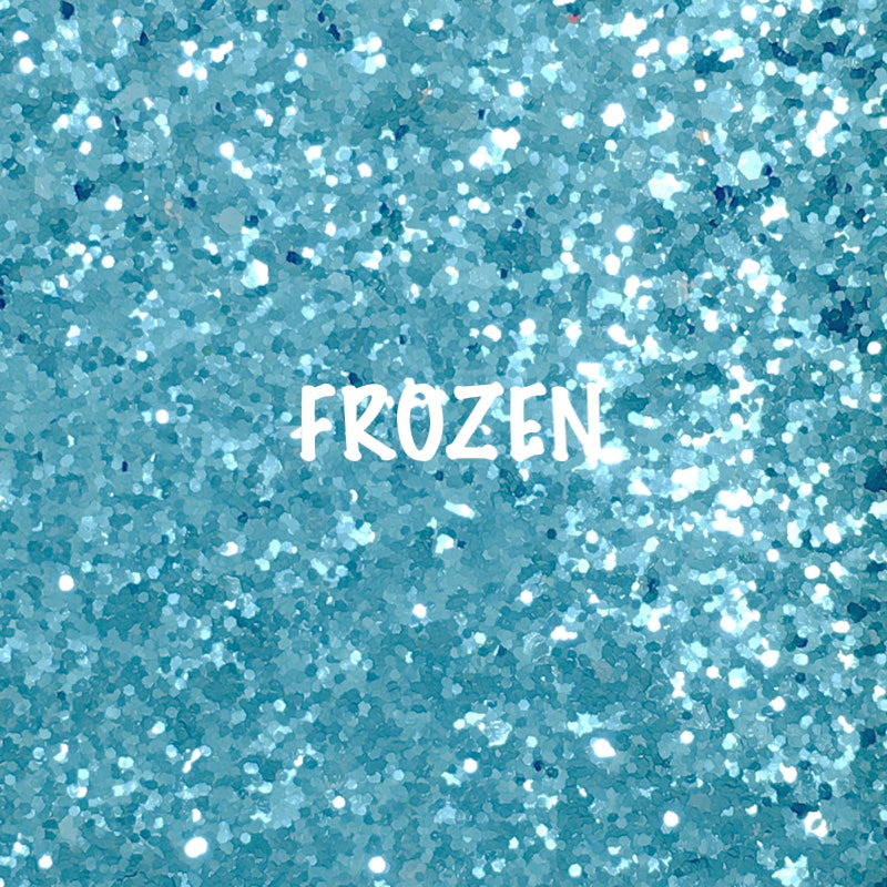 Glitz Chunky Glitter Fabric - Frozen