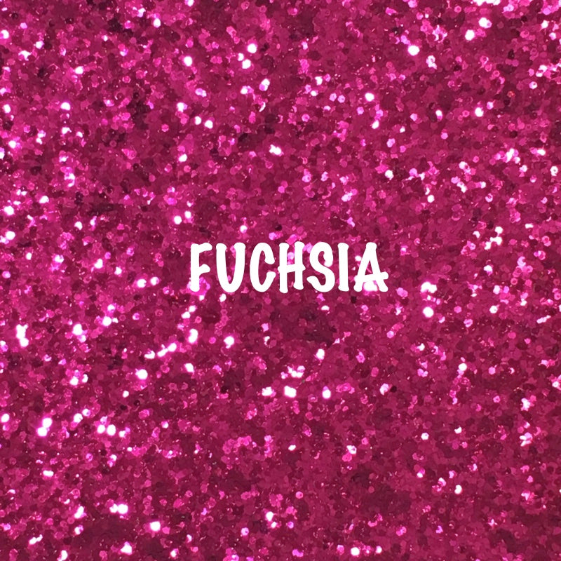 Glitz Chunky Glitter Fabric - Fuchsia