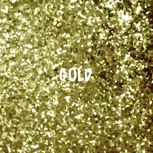 Glitz Chunky Glitter Fabric - Gold