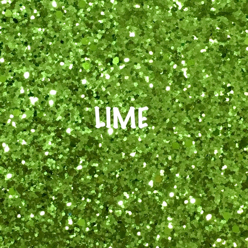 Glitz Chunky Glitter Fabric - Lime