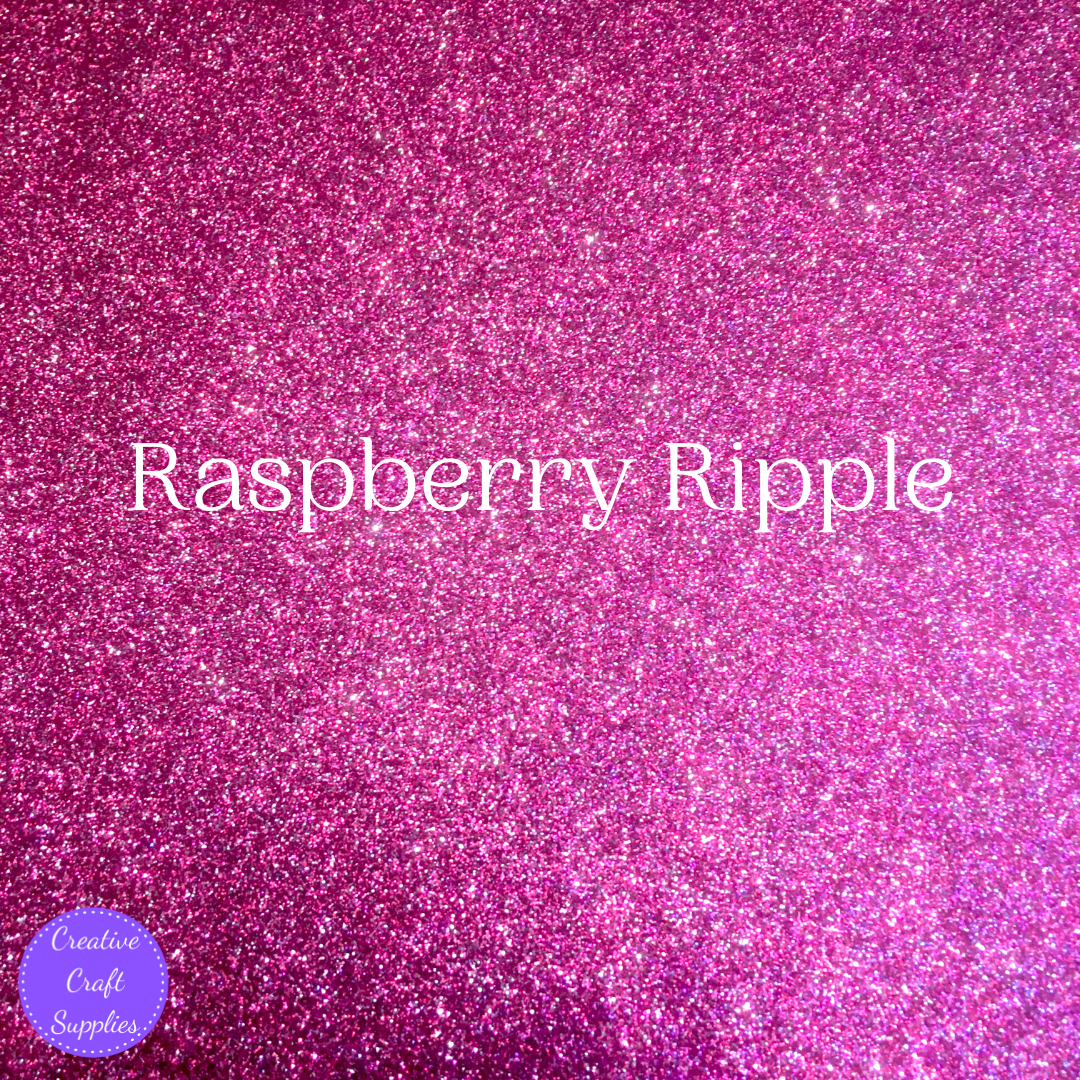 Shimmer Fine Glitter Fabric - Raspberry Ripple