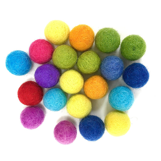 Felt Ball Collections -  Rainbow Bright