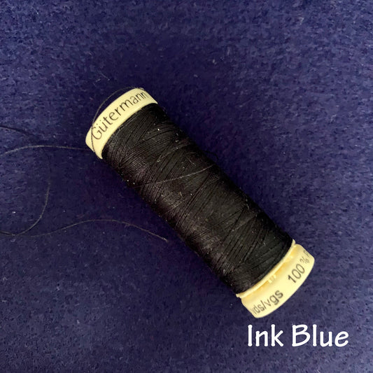 Ink Blue Col:387 Gutermann Sewing Thread