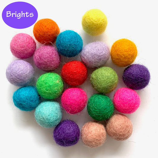 Felt Ball Collections - Brights