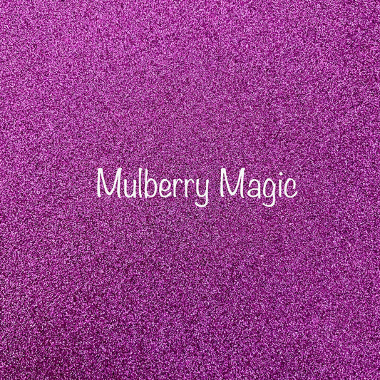 Shimmer Fine Glitter Fabric - Mulberry Magic