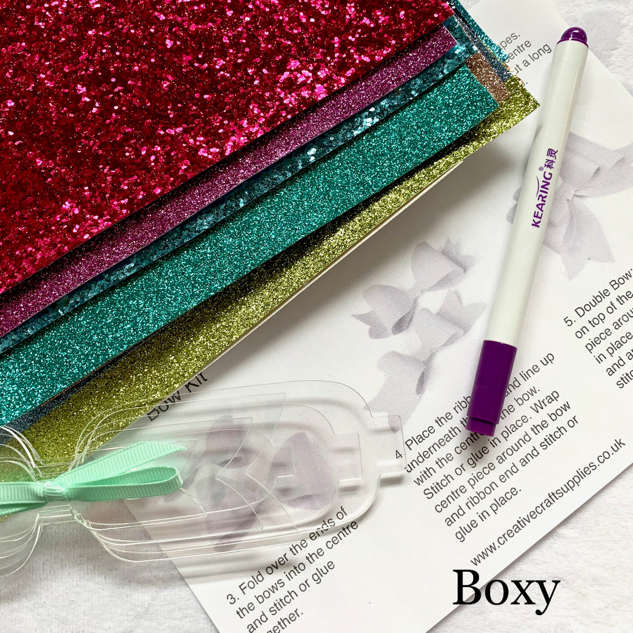 Boxy Bow Template for making hair bows