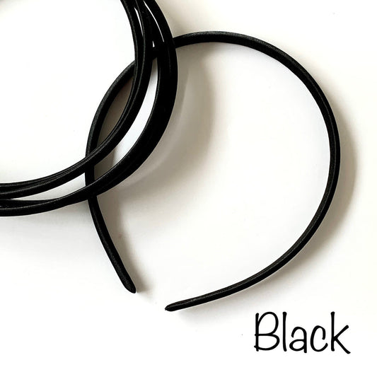 Black Satin Headband