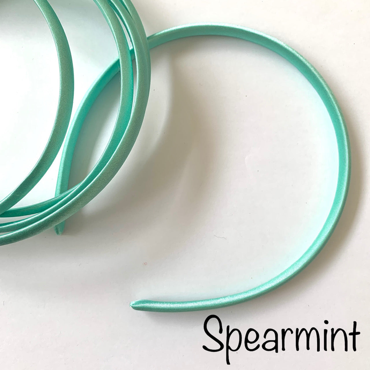 Spearmint Satin Headband