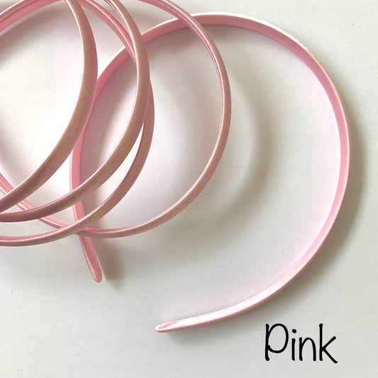 Pink Satin Headband