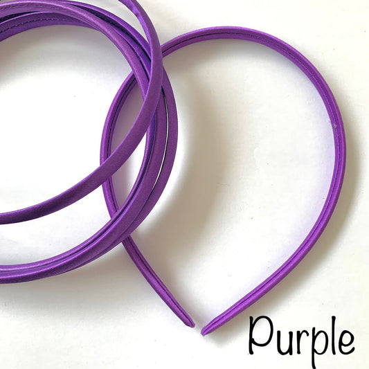 Purple Satin Headband