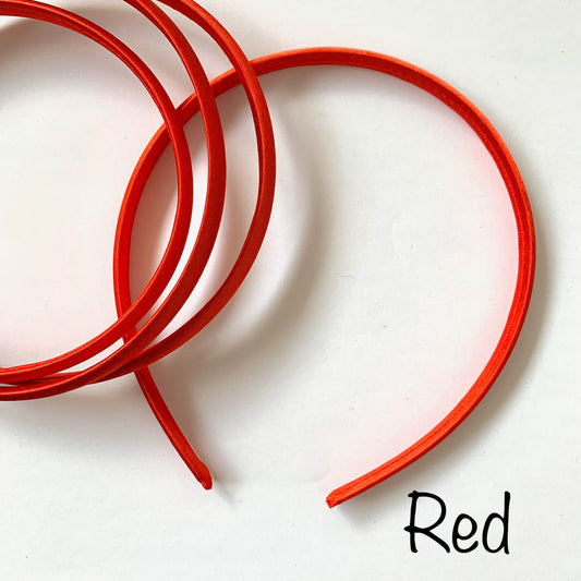 Red Satin Headband