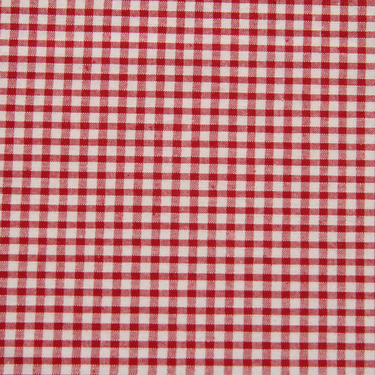 Red Gingham School Scrunchie Fabric FQ