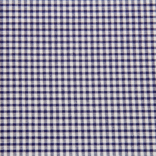 Royal Blue Gingham School Scrunchie Fabric FQ