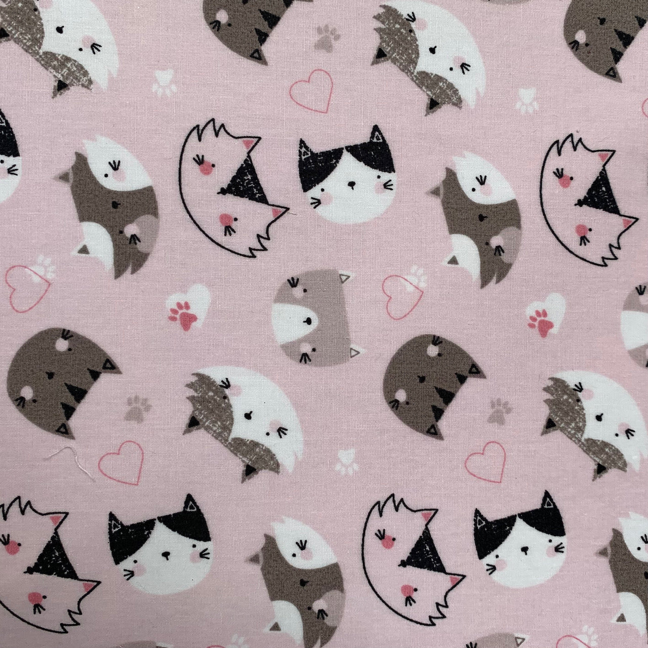 Fabric Felt Sheet - Cute Critters on Pink