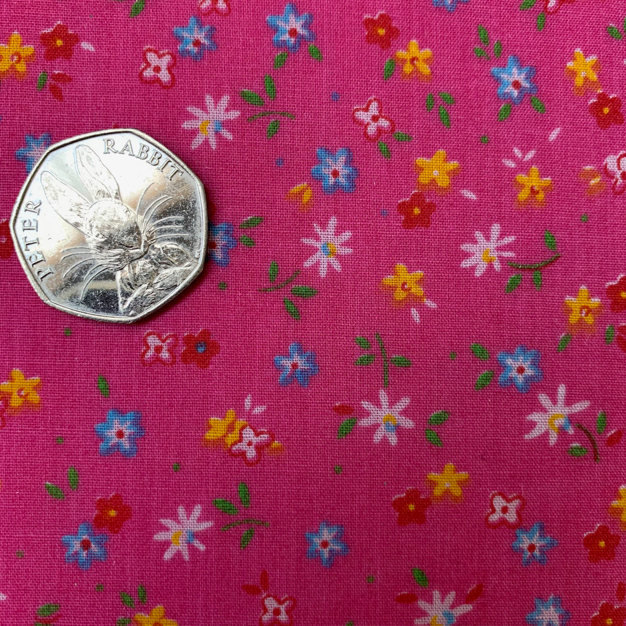 Fabric Felt Sheet - Pink Floral