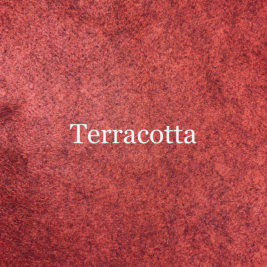 Wool Blend Heathered Felt - Terracotta - EN71, REACH & Annex II Compliant