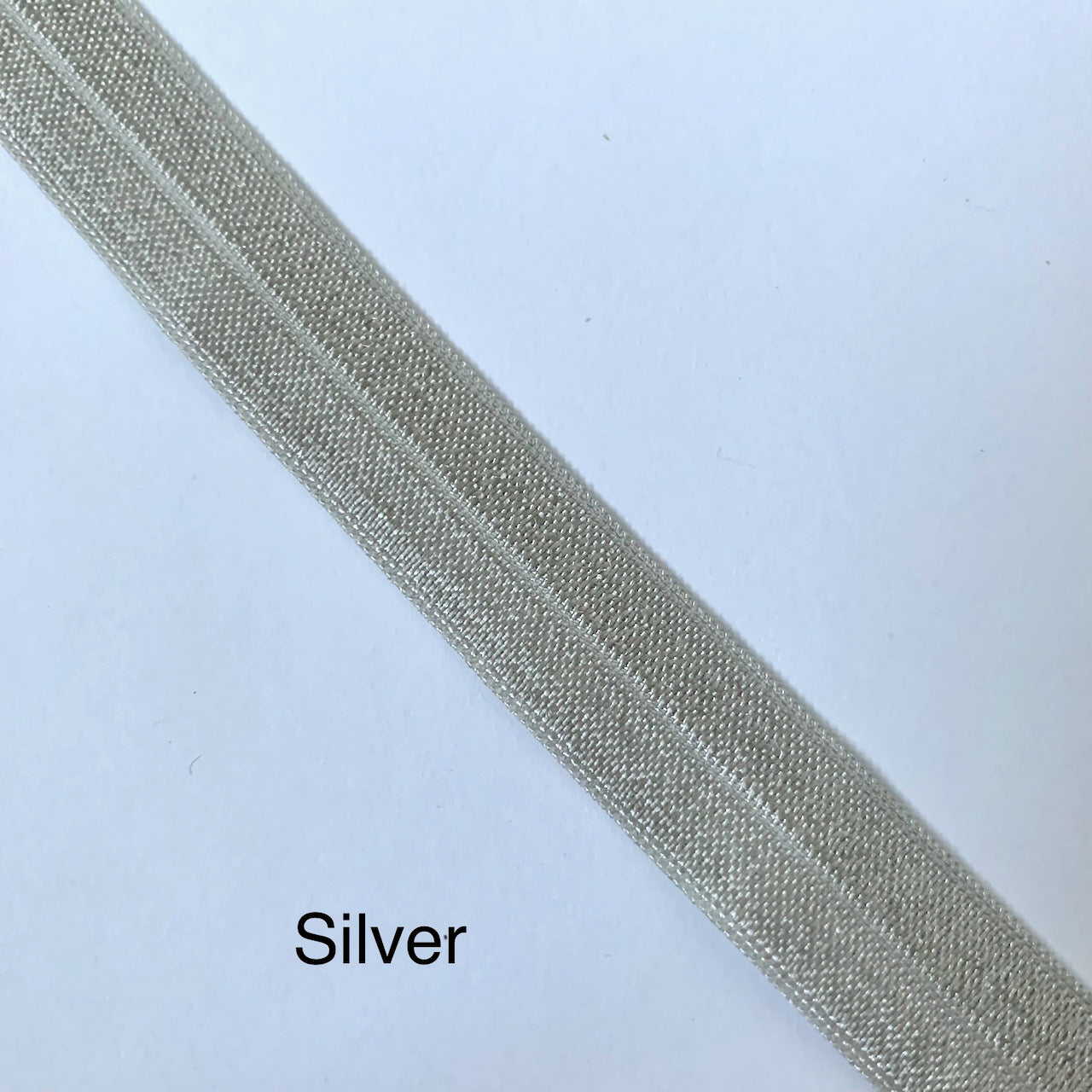 Fold Over Elastic - Plain Pearlescent (2 metre lengths)