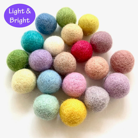 Felt Ball Collections - Light & Bright
