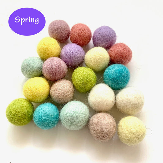 Felt Ball Collections - Spring