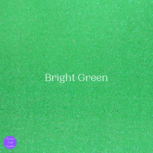 Shimmer Fine Glitter Fabric - Bright Green