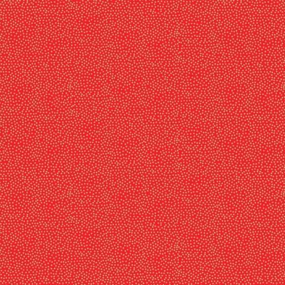 Fabric Felt Sheet - Metallic Dotty - Red
