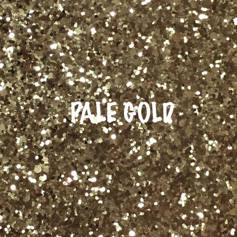 Glitz Chunky Glitter Fabric - Pale Gold