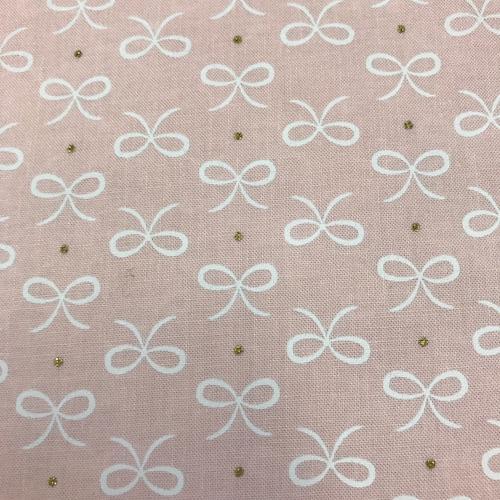 Fabric Felt Sheet - Bitty Bows - Pink
