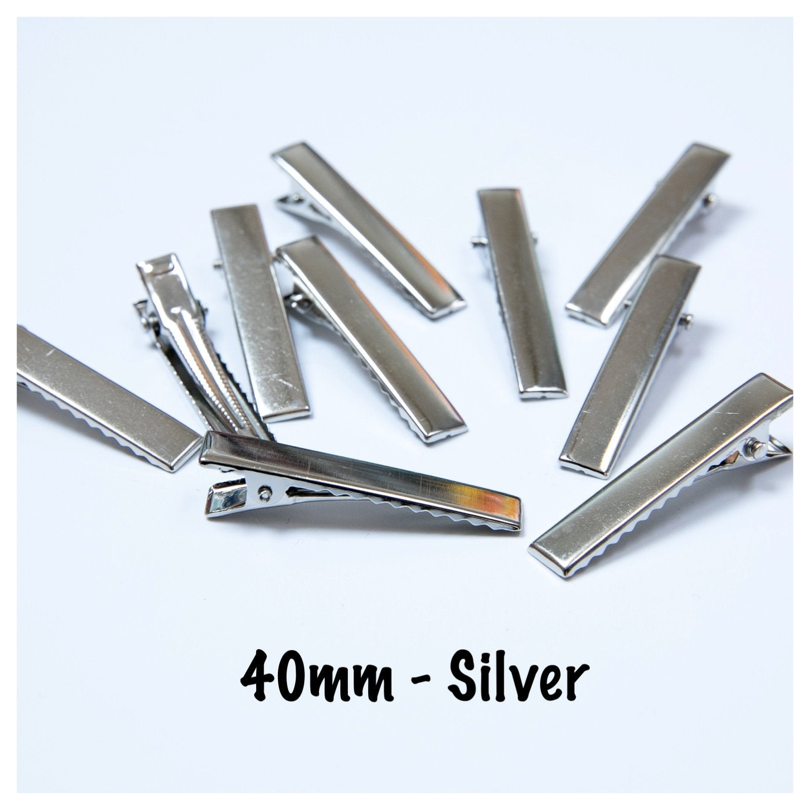 40mm Silver Alligator Clips – Tactile Craft Supplies