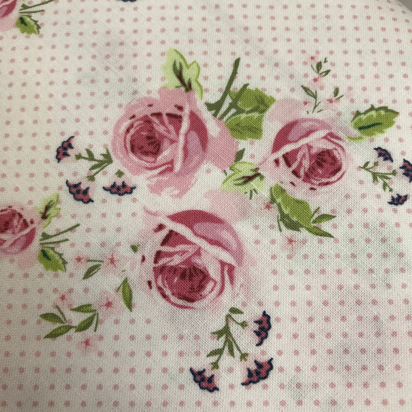 Fabric Felt - Polka Dot Roses