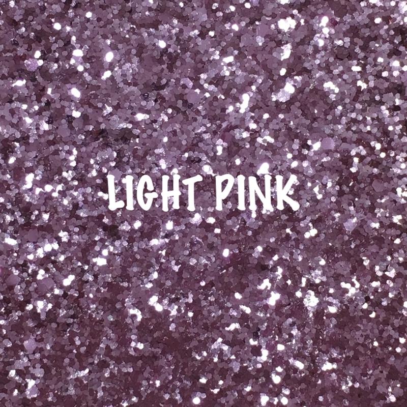 Glitz Chunky Glitter Fabric - Light Pink